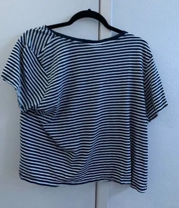 Striped Pocket Crop Top - Image 2