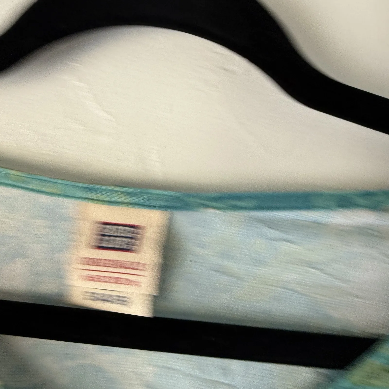 Faded Glory Shirt Y2k Small Blue Aqua Floral Long Sleeve‎ Cottage Top Western - Image 4