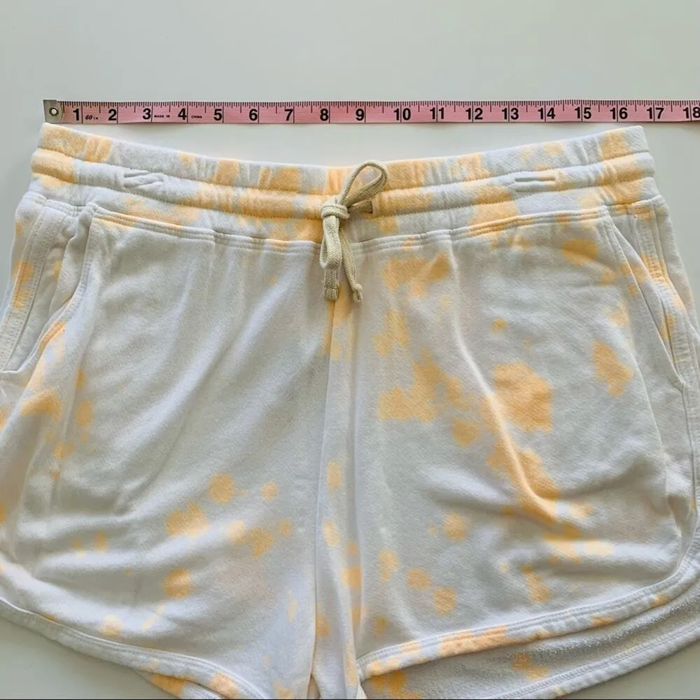 Sundry Orange Tie Dye White Drawstring Shorts size 4 / XL - Image 2
