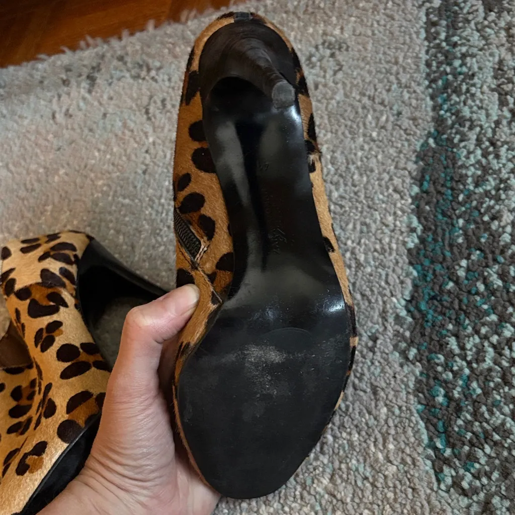 Zara Leopard Print Ankle Booties - Image 5