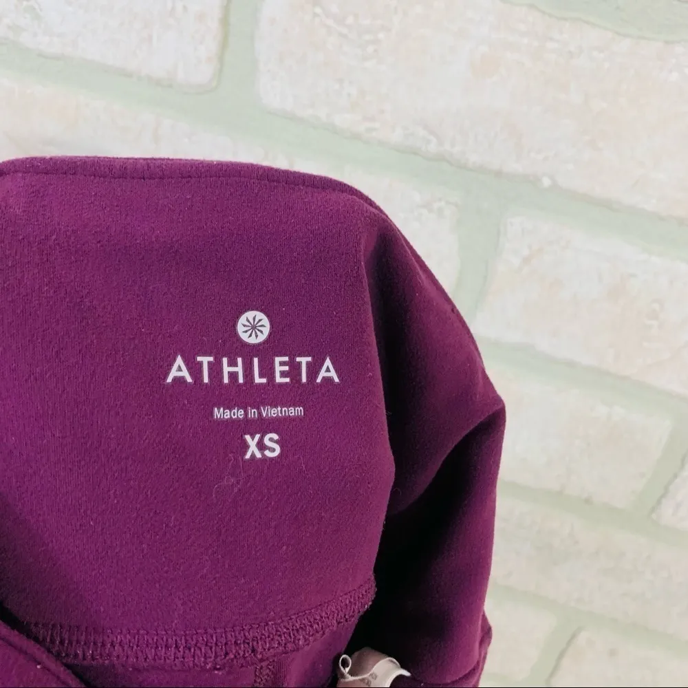 Athleta Laser Cut Salutation Tight in Light Plum Size XS - Image 9