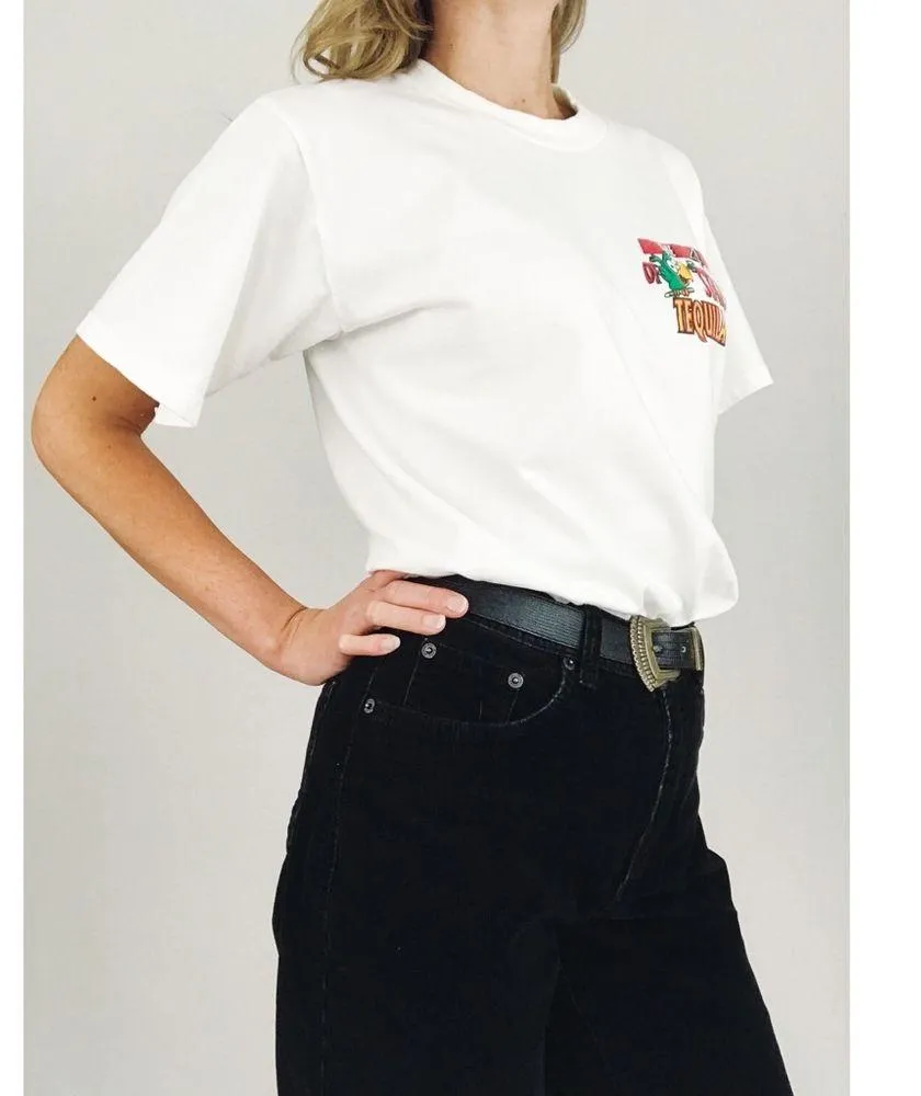 Vintage Tequila Graphic Souvenir Tee | Size L White Size L - Image 6