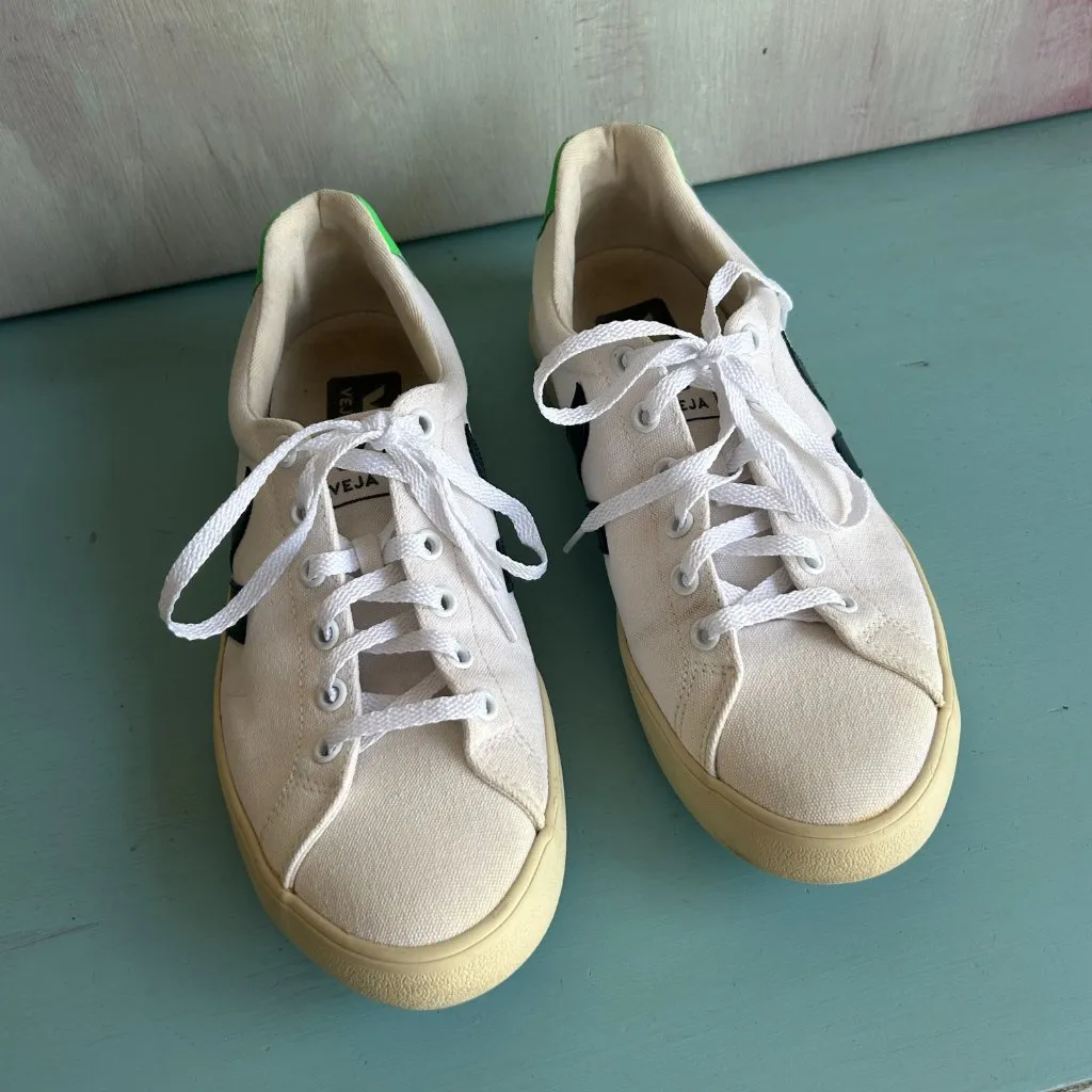 Veja Campo Canvas Sneaker Women's Size 8 Organic Cotton Preppy Streetwear - Image 3