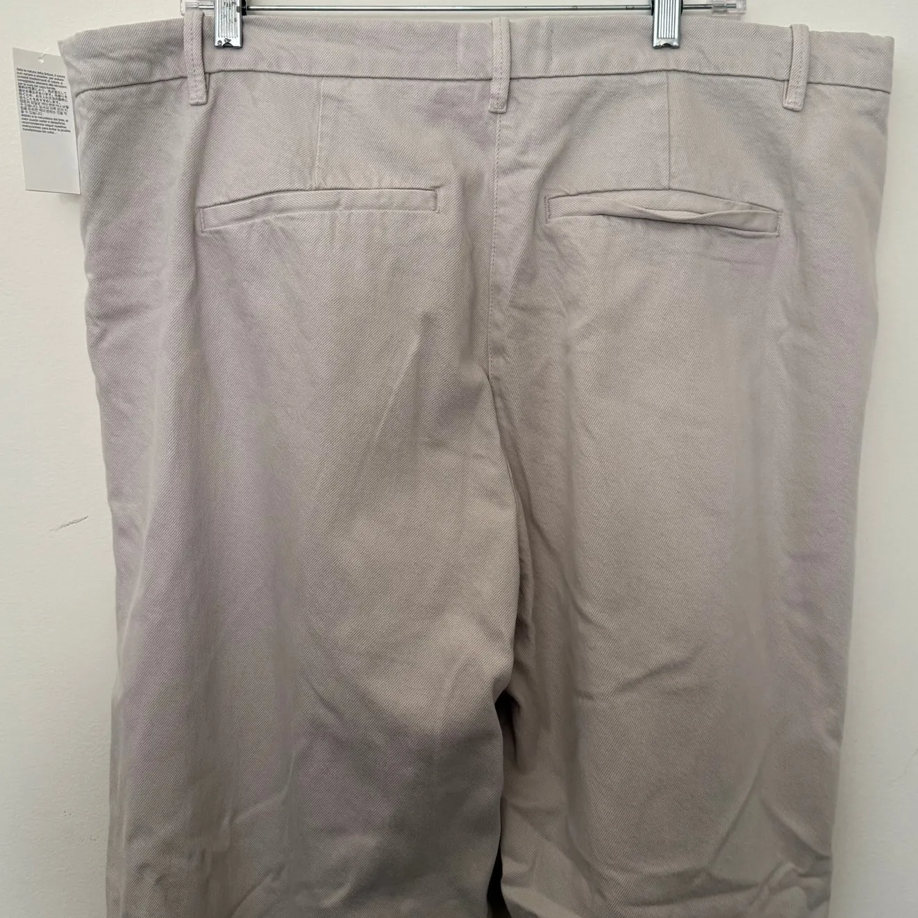 NWT Abercrombie & Fitch Beige Ultra High Wide Pants Minimalistic 18 Short - Image 7