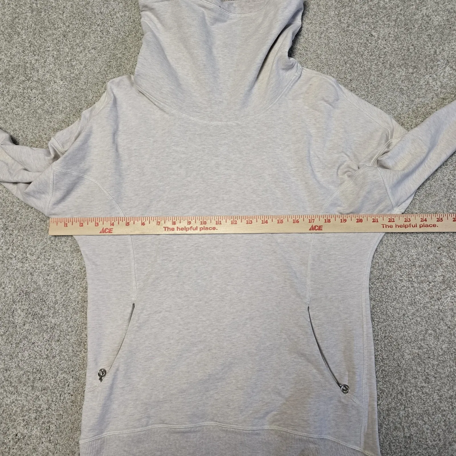 Lululemon Rest Day Pullover Black Cowl Neck Zip Pockets Long Sleeve Sweatshirt‎ - Image 7