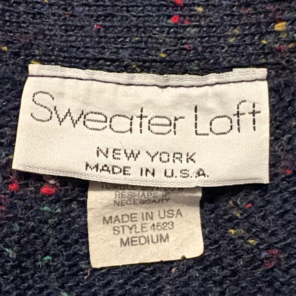 VINTAGE Sweater Loft Medium Teacher School Vest Red - Image 3