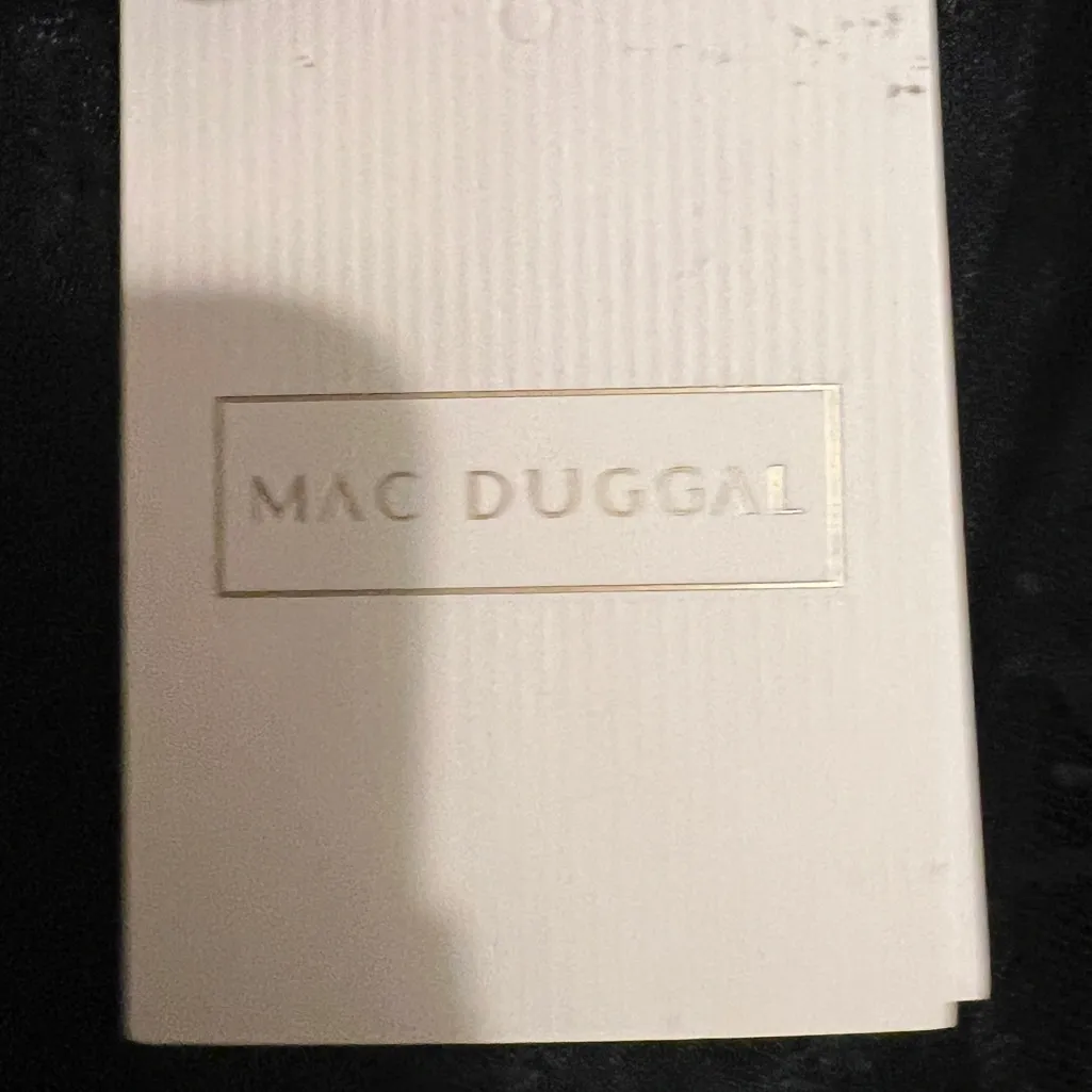 MAC DUGGAL $458 Black Long Sleeve Formal Floral Lace Babydoll Dress 49794 Prom - Image 7