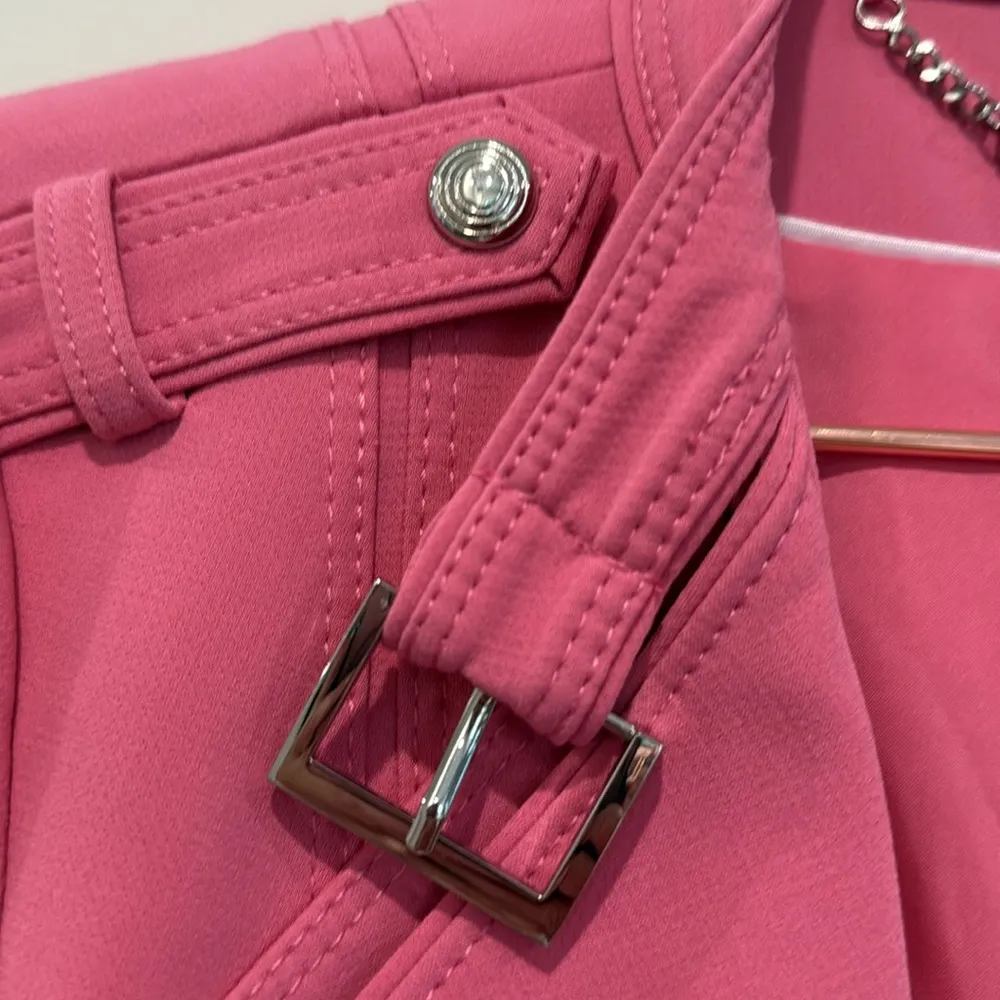 White House Black Market pink Moto Jacket - Image 7