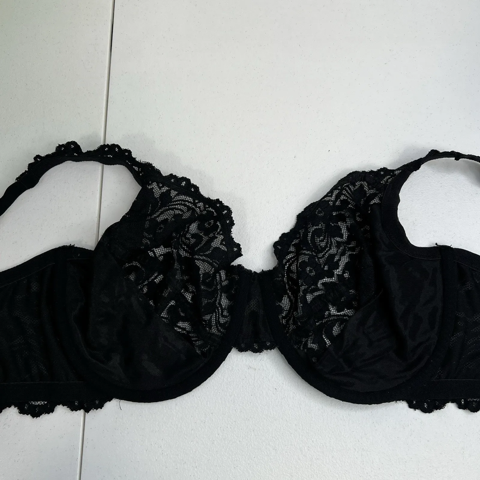 Smart And Sexy 40DD Bra Signature Lace Unlined Underwire In Black SA964 - Image 9