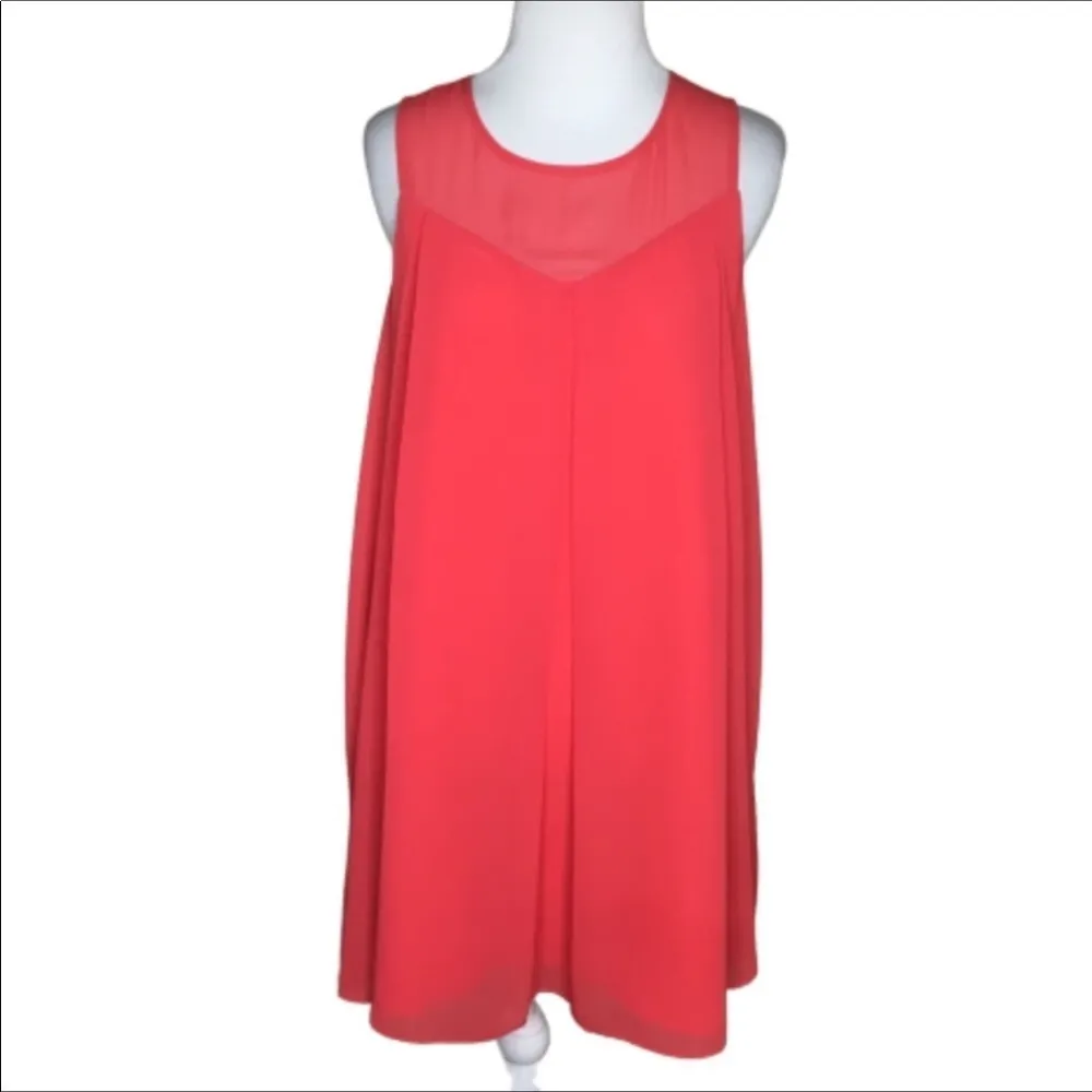 BCBGeneration Melon Shift Sleeveless Flowy Casual Cocktail Dress XS - Image 2