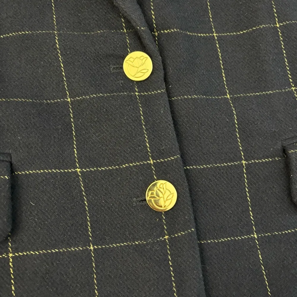 Draper James  RSVP Blazer Tweed Wool Metallic Plaid Preppy Office Women’s - Image 4