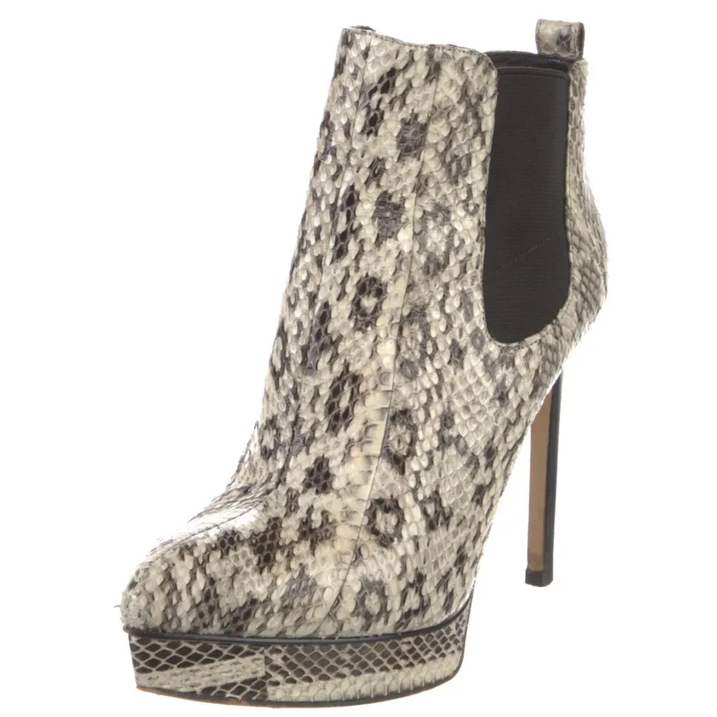 Michael Kors Genuine Snakeskin Animal Print Platform Boots - Image 3