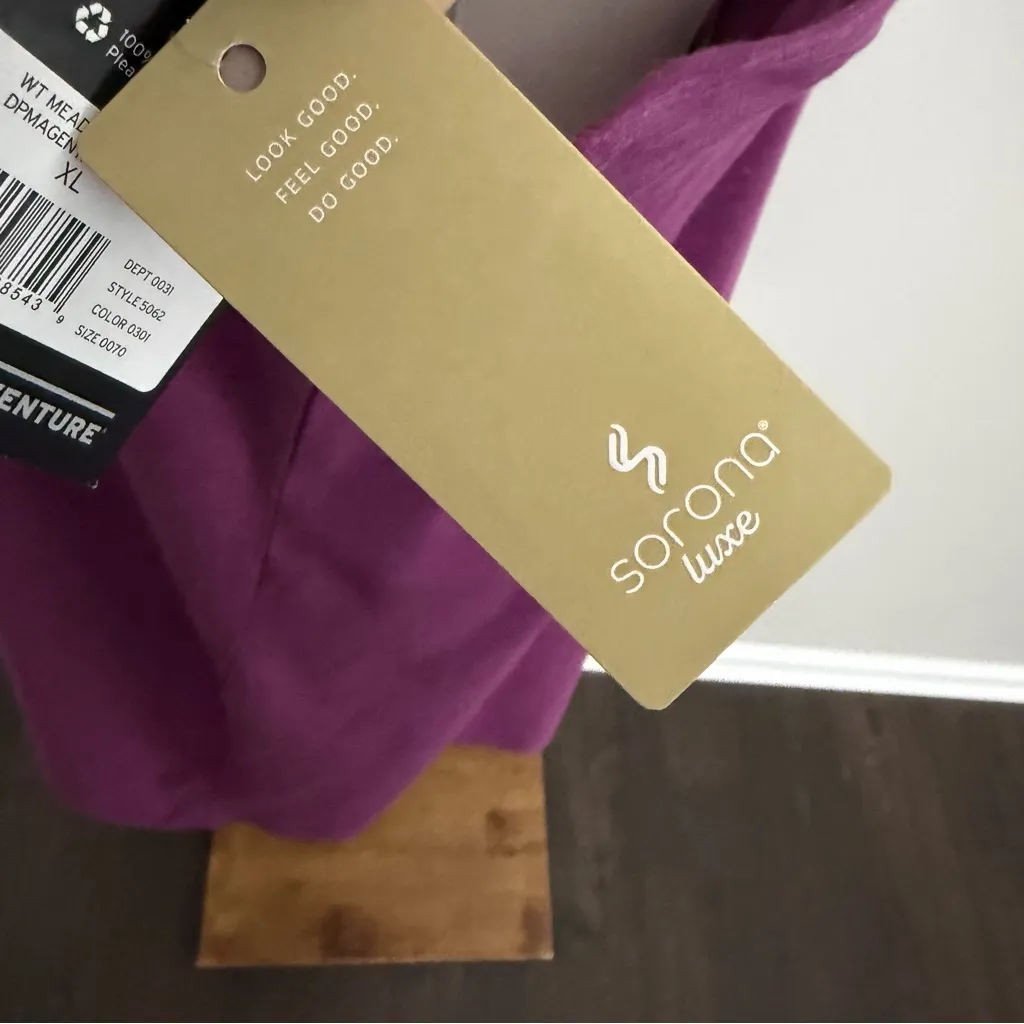 Eddie Bauer Meadow Trail Tank Dress Shelf Bra Athletic Athleisure Purple Tall XL - Image 5