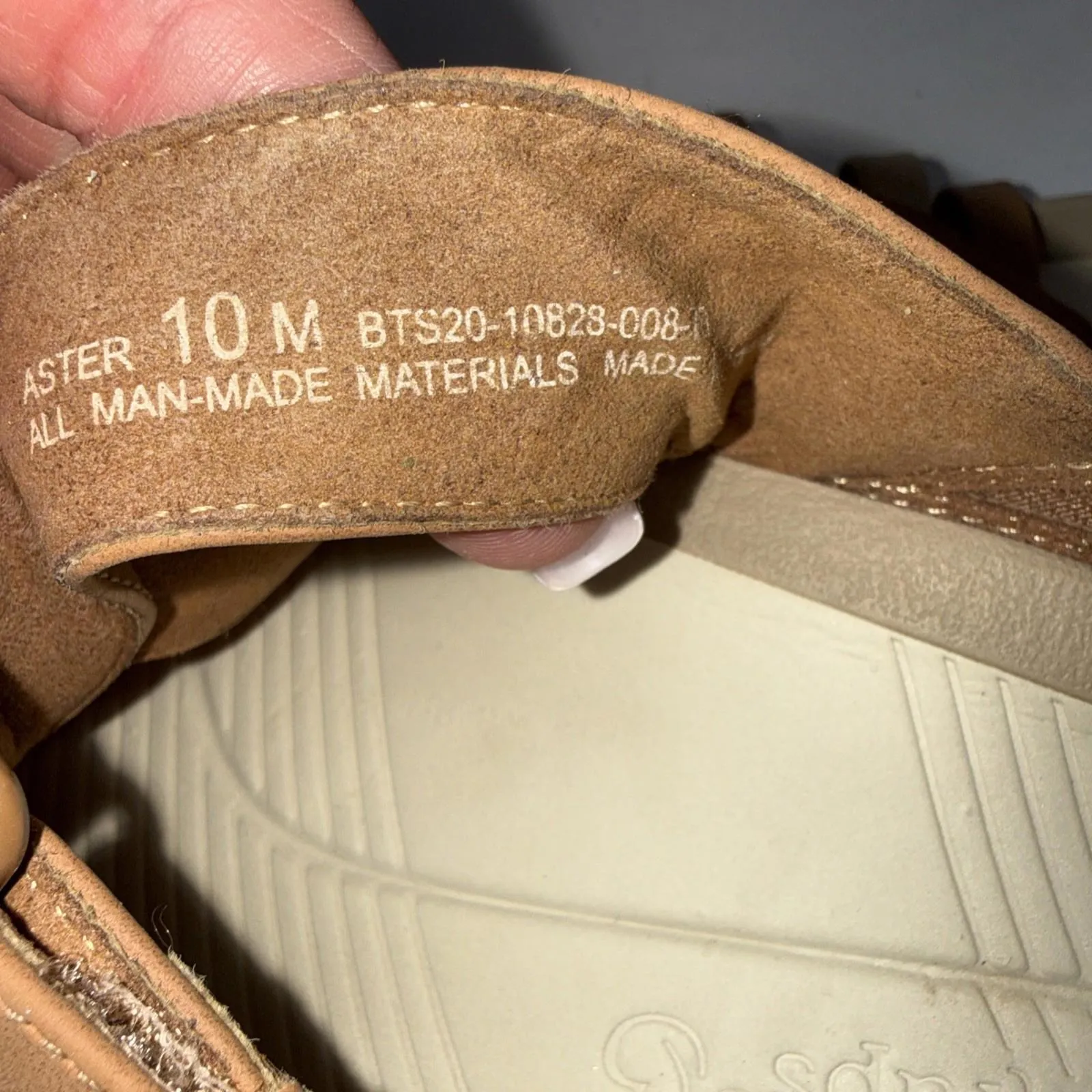 Baretraps Aster Sandals Gorpcore Brown Faux Leather Minimalist Slip On Slides 10 - Image 4