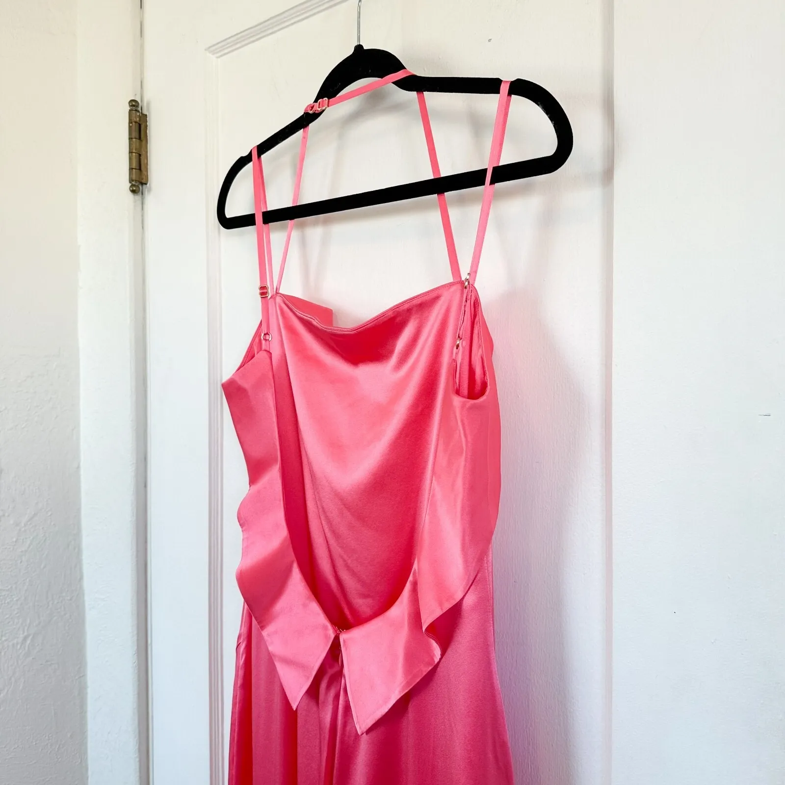 Cult Gaia | NWT Silk Shiazu Long Formal Gown Dress in Blossom Pink $1198 Large - Image 8