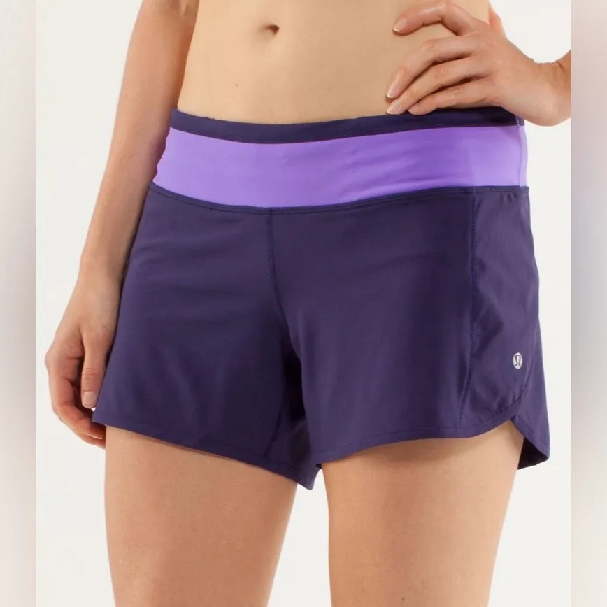 2012 Lululemon Turbo Run Short Dense Purple Size 8 Rare Edition LuxTreme Swift - Image 4