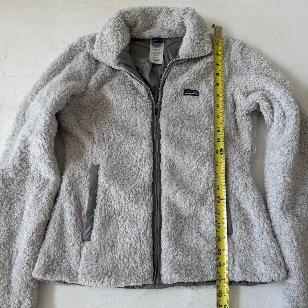 Patagonia Los Gatos Full Zip Jacket Sherpa Gray Fur Fuzzy Sherpa Size M - Image 10