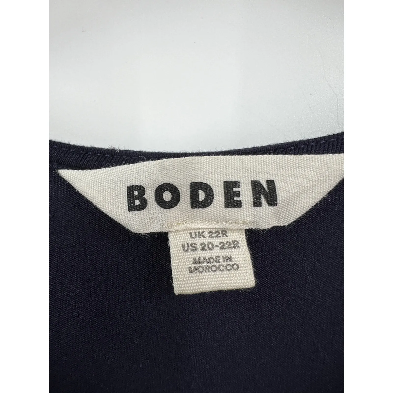 Boden Dress Women's Navy‎ Long Sleeve Camille Jersey Midi Size 20 22R Blue - Image 2