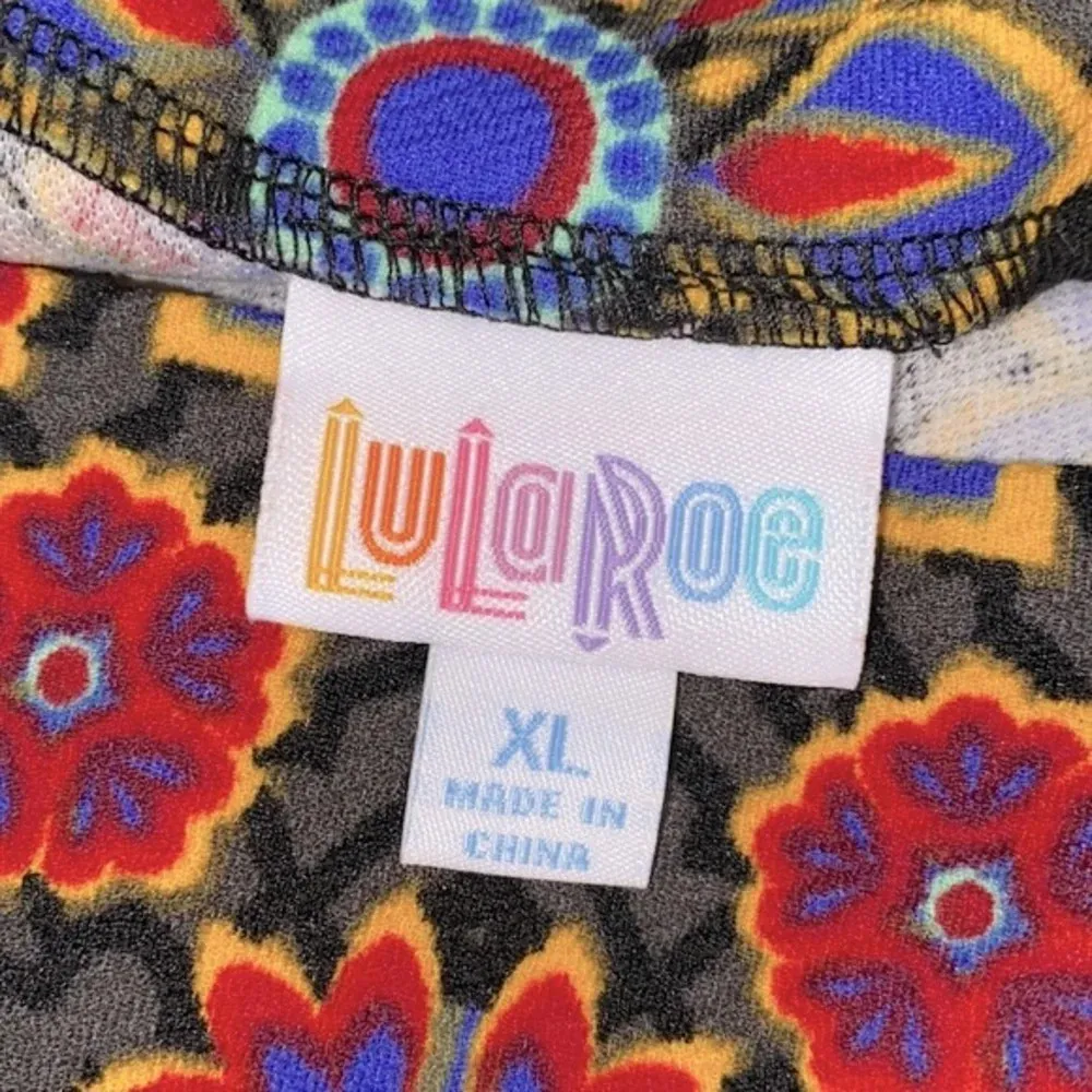 LULAROE floral skirt size xlarge - Image 4