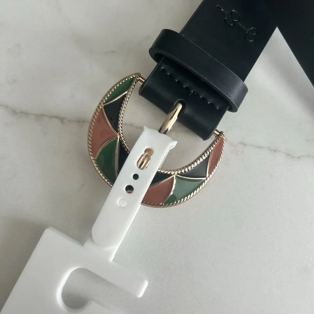 Jessica Simpson Women’s Belt Size Large Color: Black Mosaic NEW! - Image 3