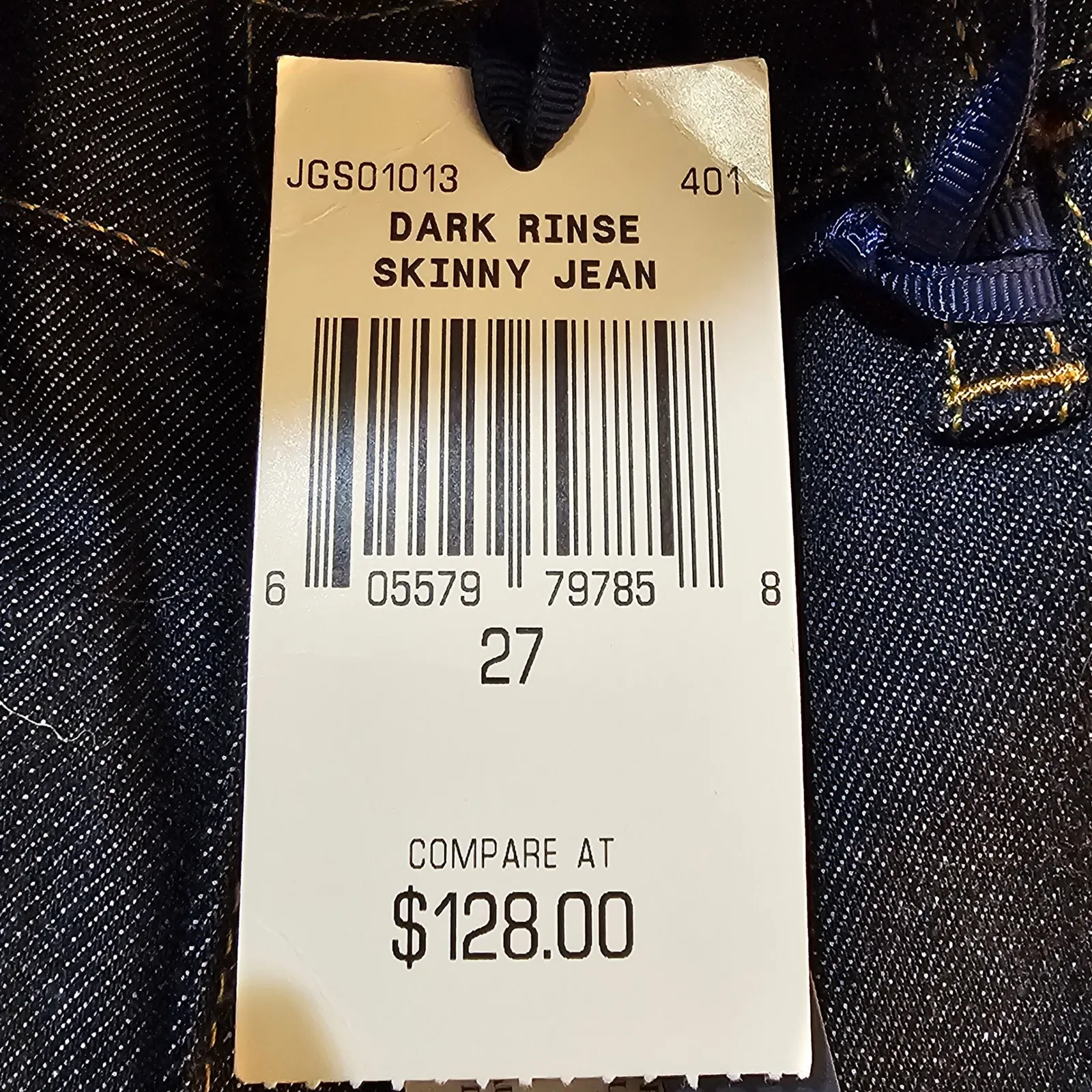 NWT Juicy‎ Couture Womens Dark Rinse Skinny Jeans 27 - Image 5