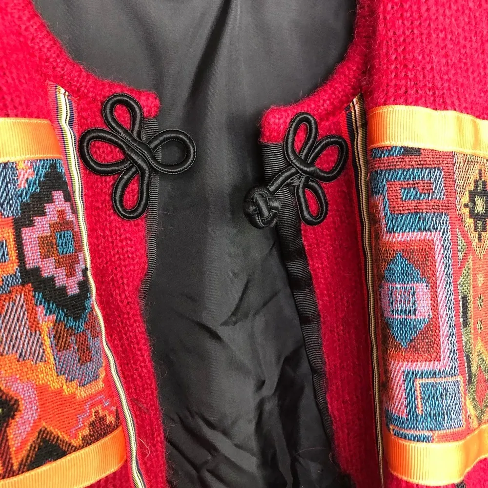 Tlc by Lambert mohair vintage knit coat Size M - Image 5