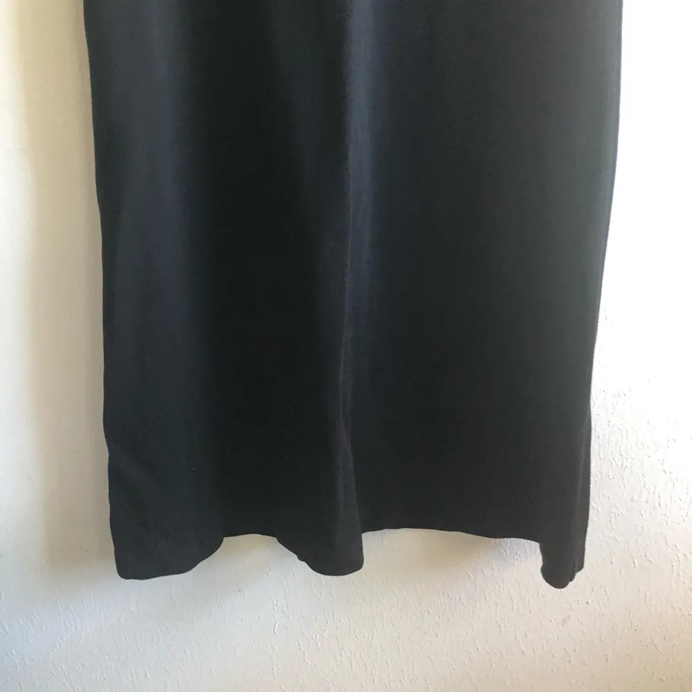 Ann Taylor Dress Sleeveless Black Knit Dress LBD Sz M Medium EUC - Image 3