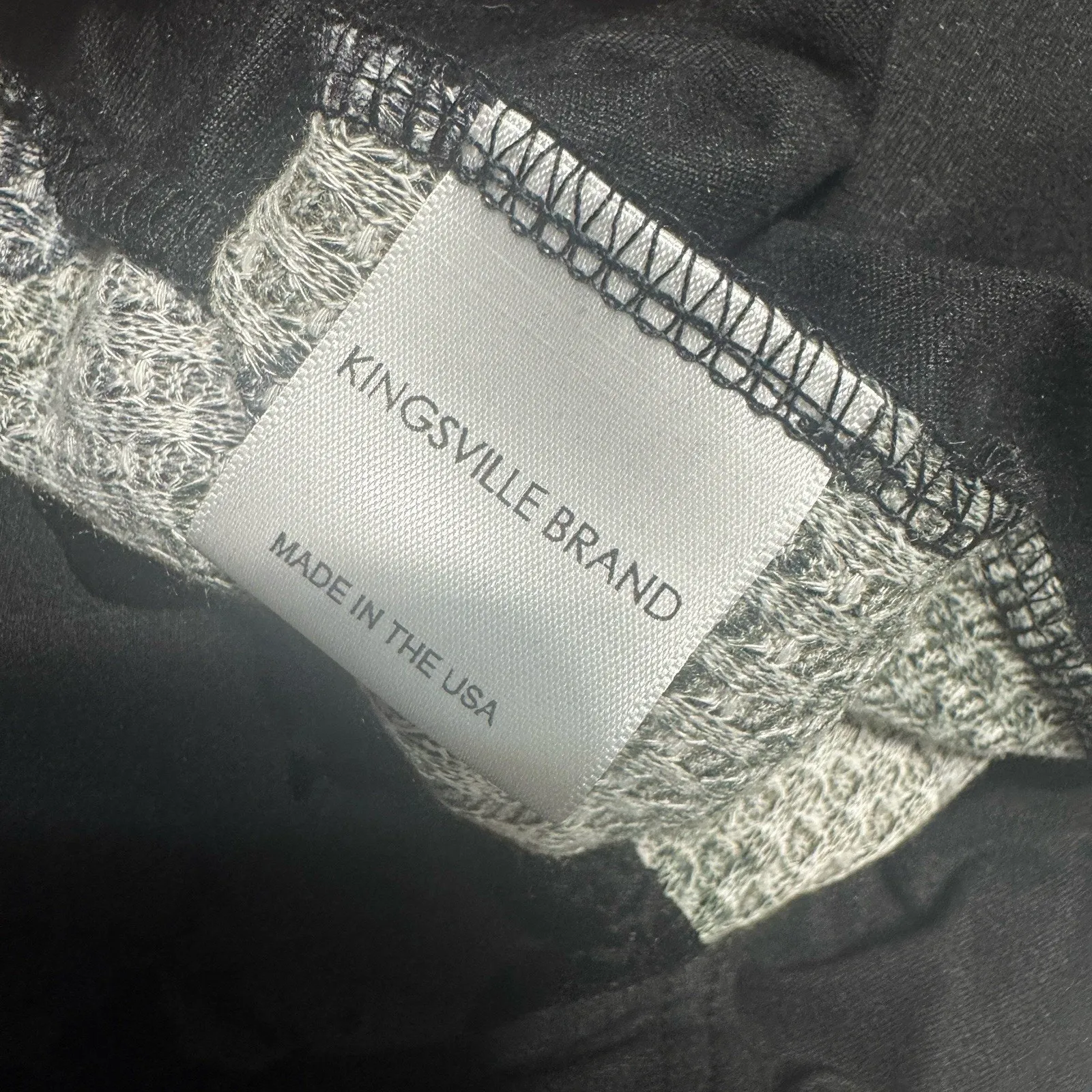 Black Velvet Burnout Bodysuit Kingsville sz L thermal camo back long sleeve goth Size L - Image 7