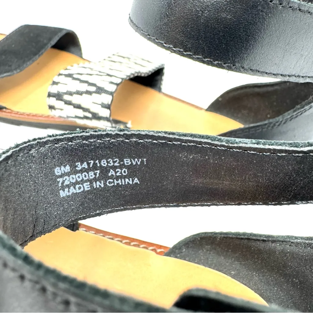 FRYE and CO. textile flat sandals, size 6 Black - Image 8