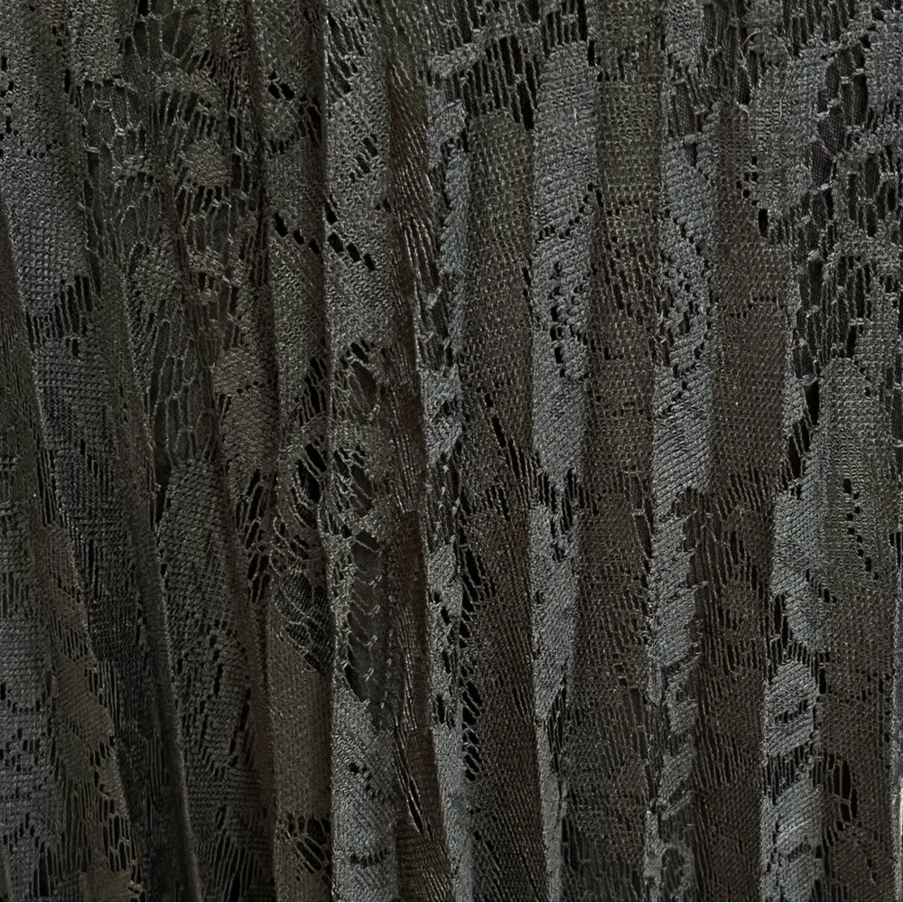 Lane Bryant Velvet Lace Pleated Midi Dress Black Size 18 - Image 3