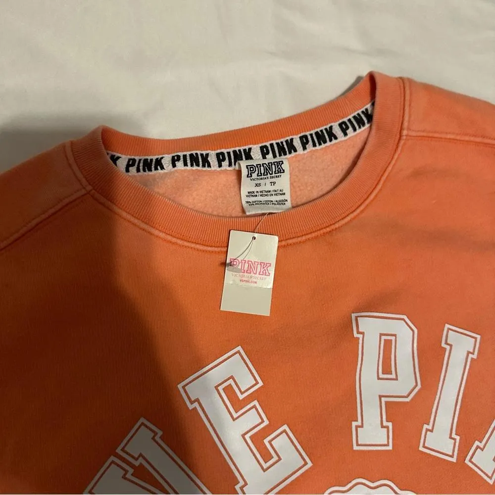PINK Victoria’s Secret Orange Pullover Sweater - Image 4