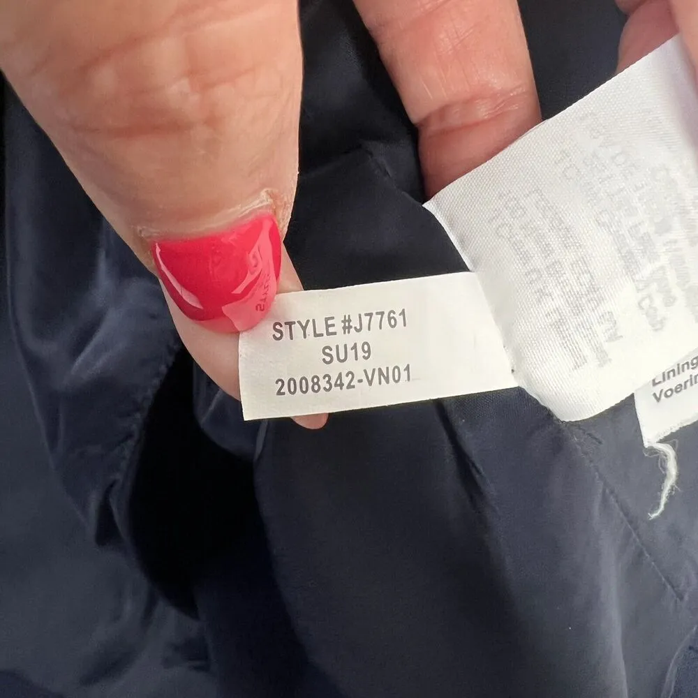 J. Crew Dover Blazer Size 10 Double Breasted Navy Jacket Stretch J7761 Classic - Image 12