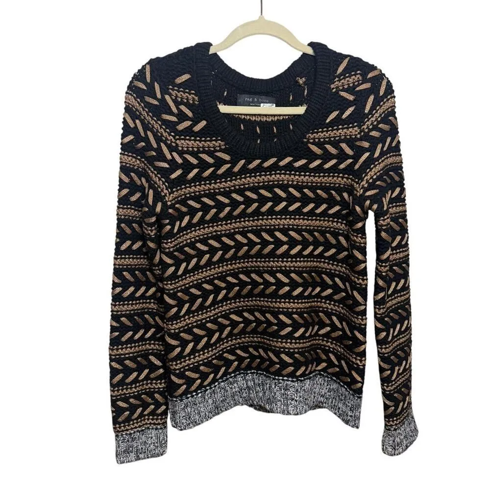 Rag & Bone Lisbeth Lambs Wool Blend Crewneck Sweater Sz. M - Image 4
