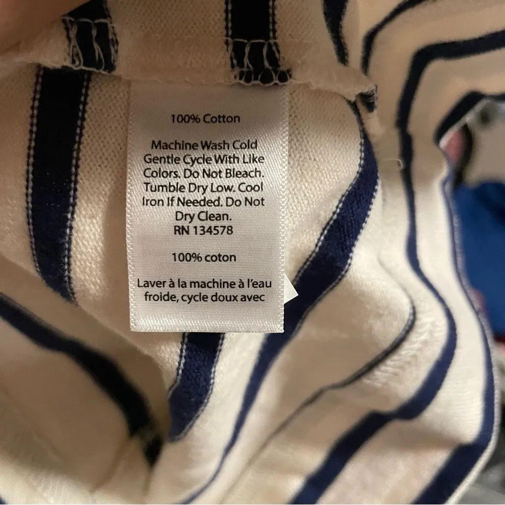 Vineyard Vines Stripe Funnel Neck Dress 100% Cotton- Size XS - Image 4