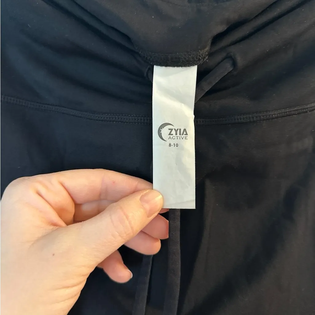 ZYIA Active Black Flare Leggings - Image 3
