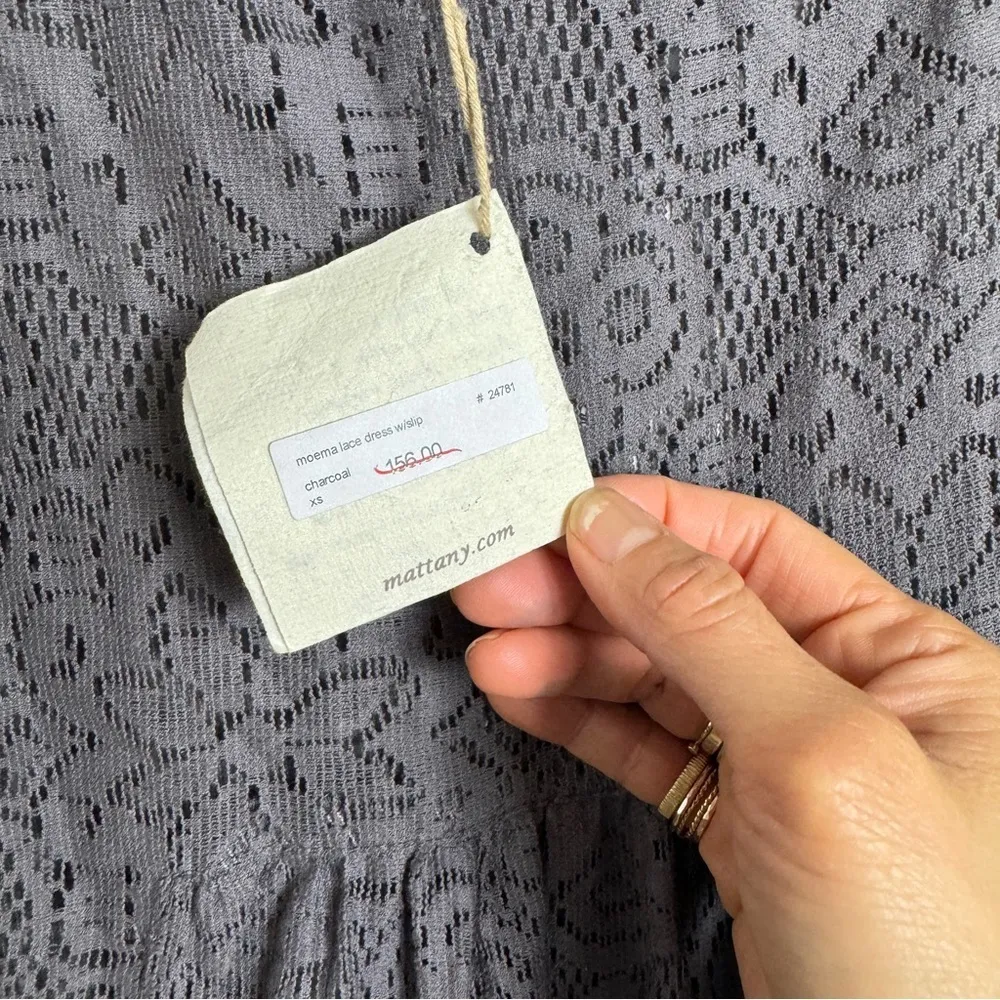 Matta NY gray lace 3/4 sleeves tunic Size XS - Image 5