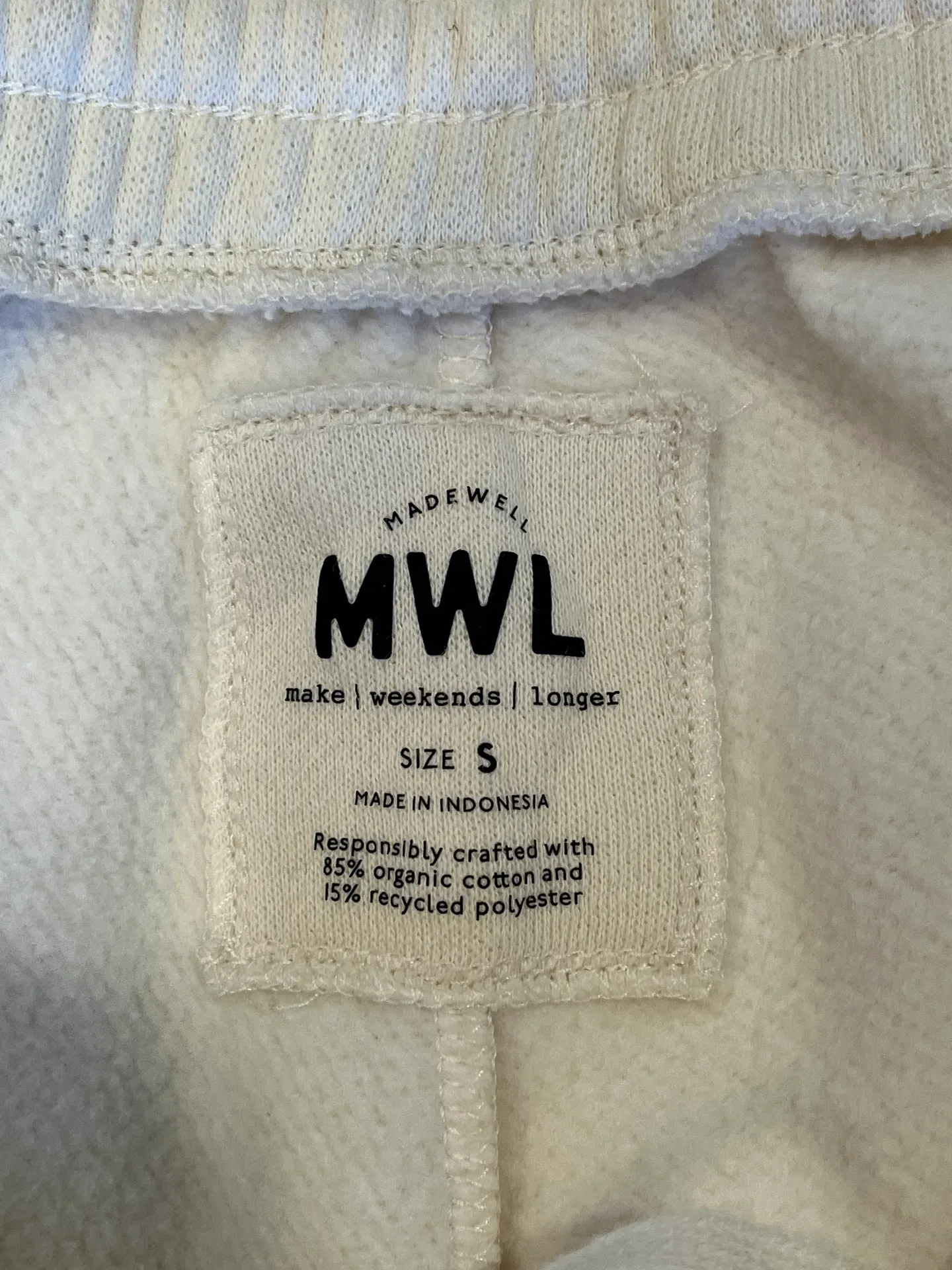 Madewell Oversized White Sweatpants - Image 4