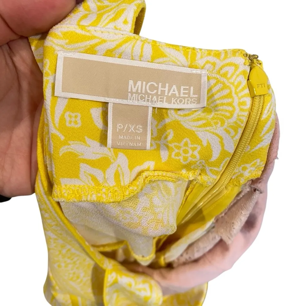 Michael Kors Tiered Floral Maxi Sundress Crepe Jersey Stretch - Image 9