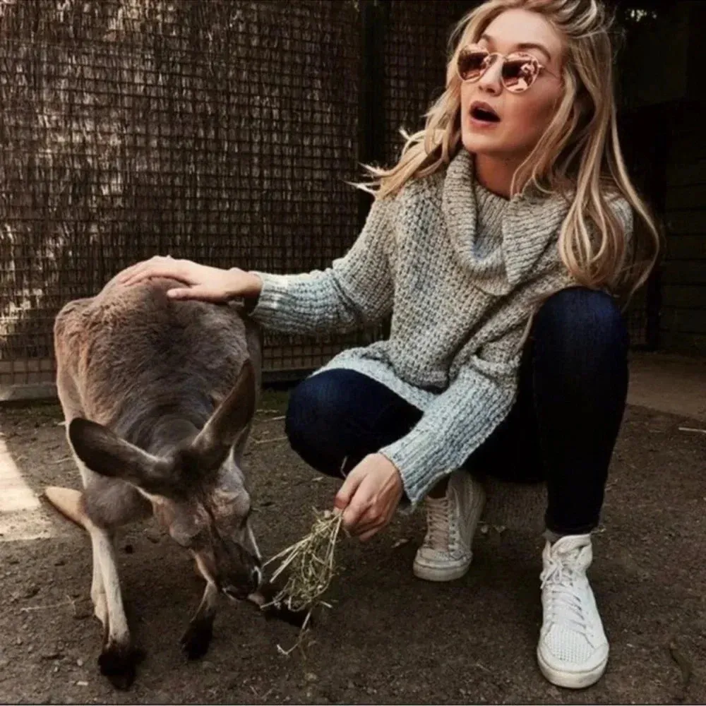 Free People Dylan Tweedy Chunky Oversized Boho Sweater - Image 6