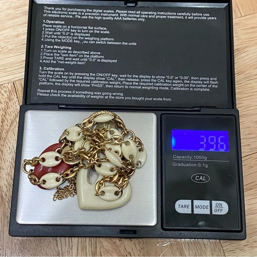 Vintage Juicy Couture Heart Charms Pendant Necklace - Image 5