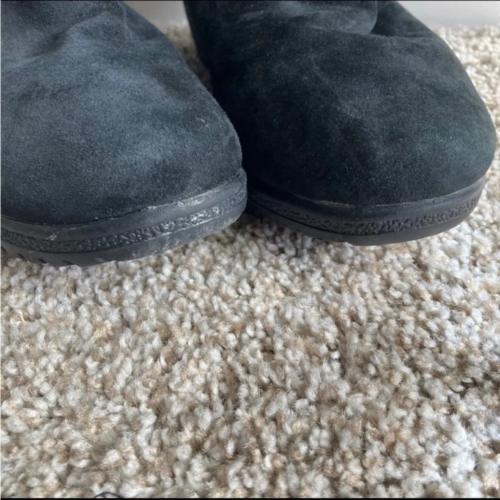 Khombu Bellini Lea Suede Leather Boots Size 9 Black - Image 3