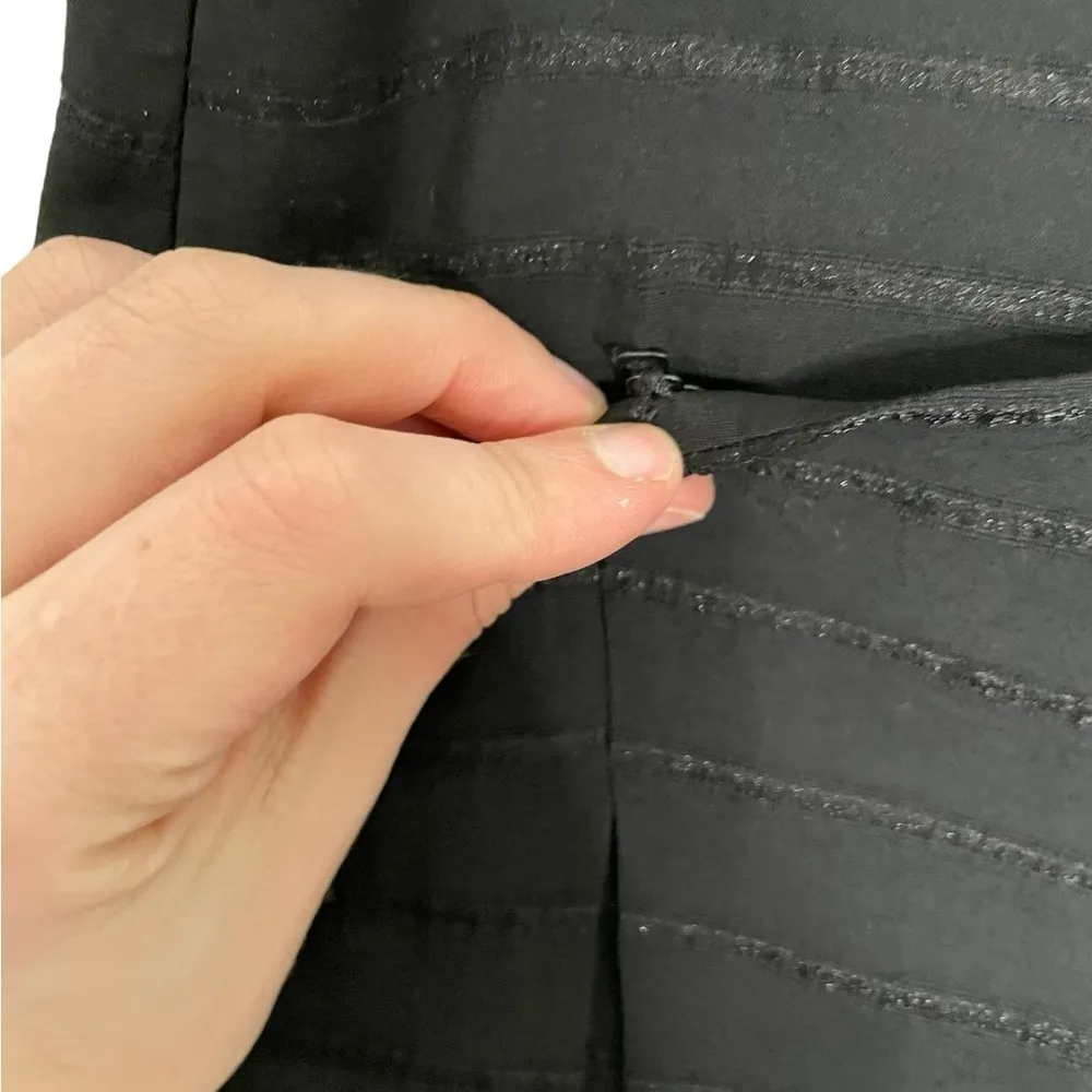 Barney’s New York Black Stripe Wrap Skirt Minimalistic NWT - Image 2