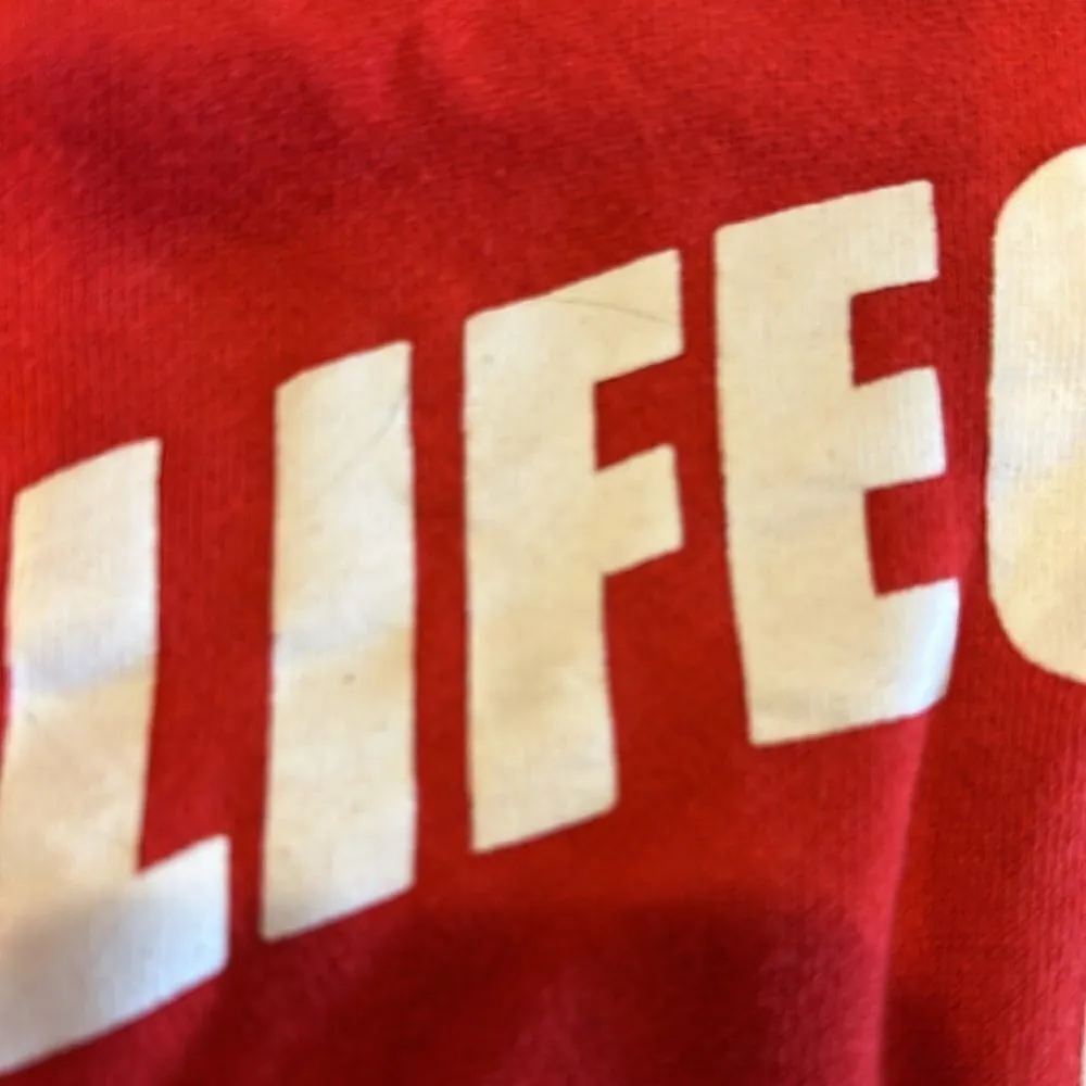 Lifeguard Women’s Red Hooded Miami Beach Sweatshirt - Image 2