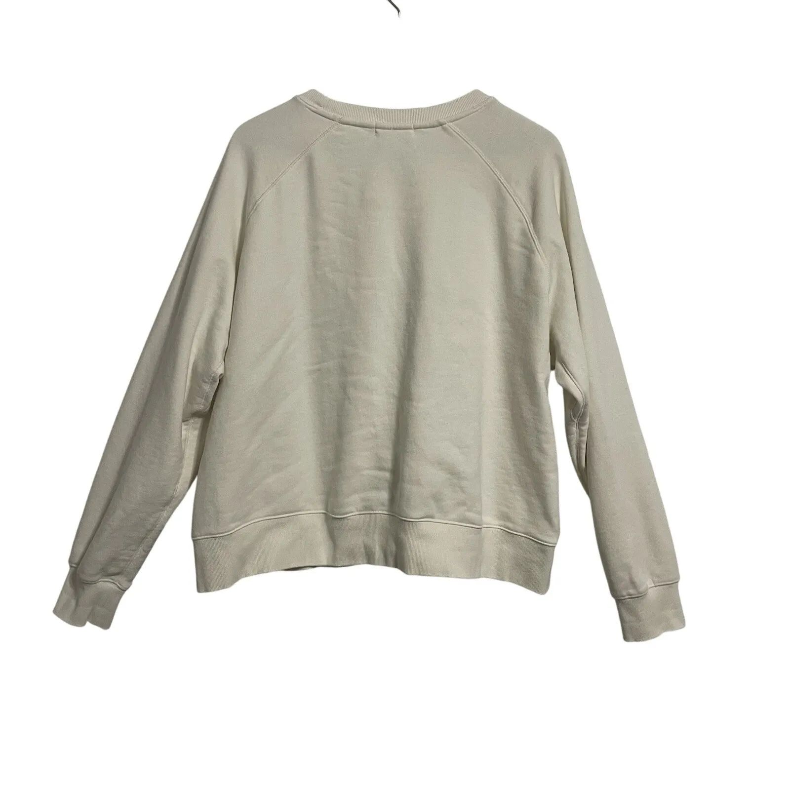 PELOTON Cream Raglan Sweatshirt Logo Pullover Athleisure Women's Size 2X - Image 10