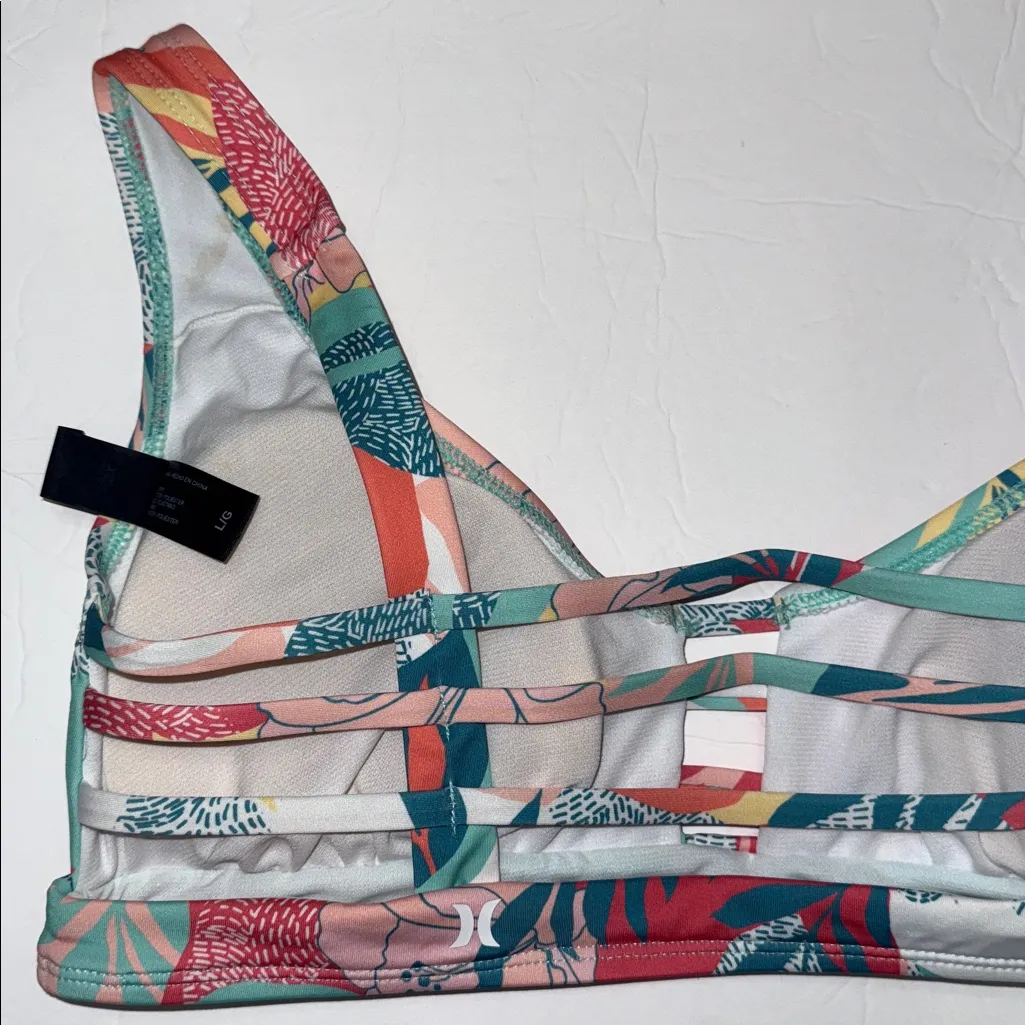 Hurley Multicolor Bikini Set large teen girls 2 piece - Image 7