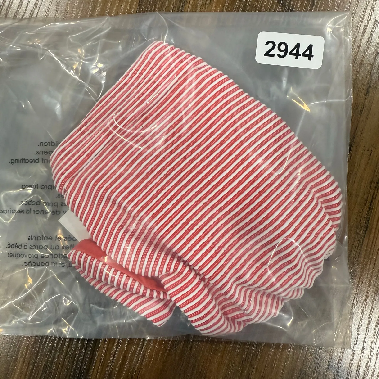 ONIA Luna Striped O-ring Bandeau Bikini Top Spiced Coral Casual Medium - Image 7