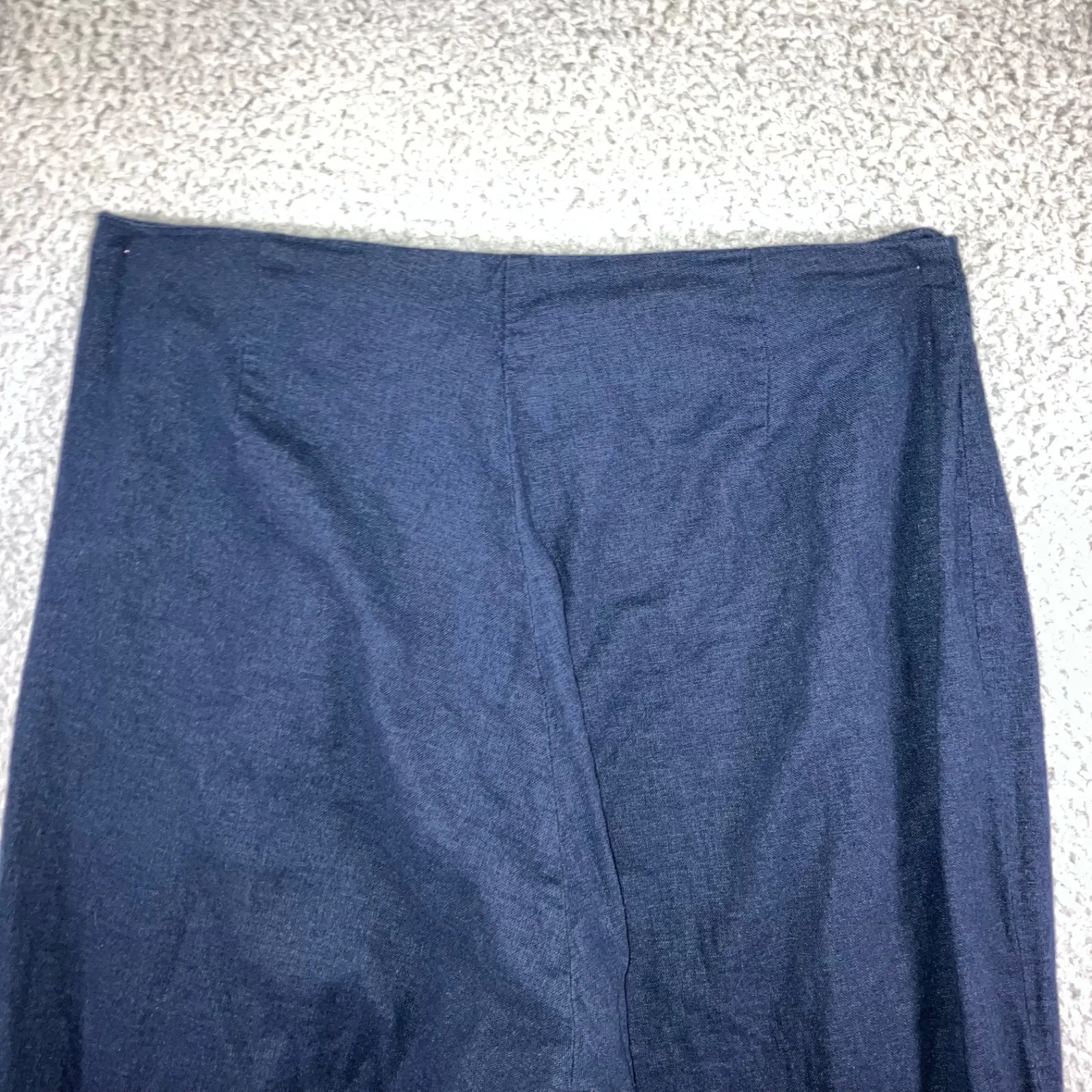 Michael Kors Pants Women 8 High Rise‎ Linen Blend Pleated Front Gold Button - Image 9