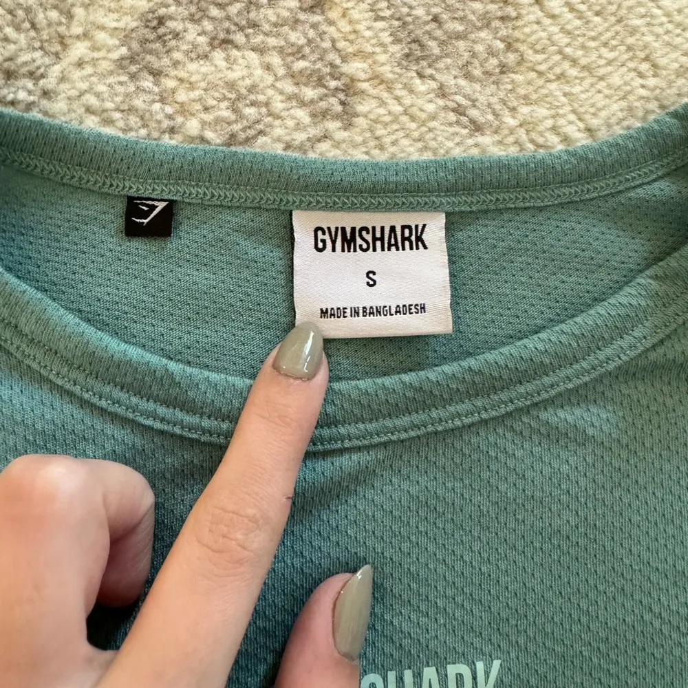 Gymshark Teal Short Sleeve Tee - Image 2