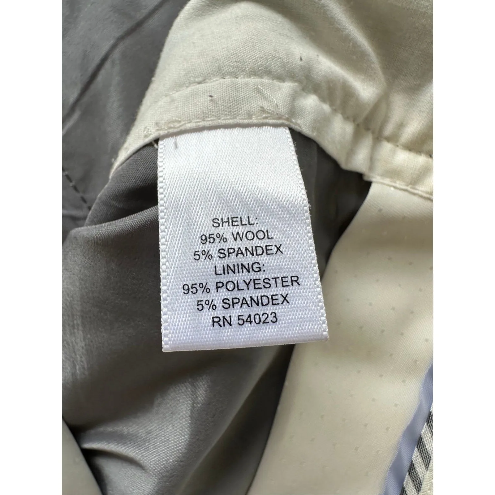 Banana Republic Women's The Martin Fit Gray Striped Wool Stretch Dress Pants 6 - Image 8