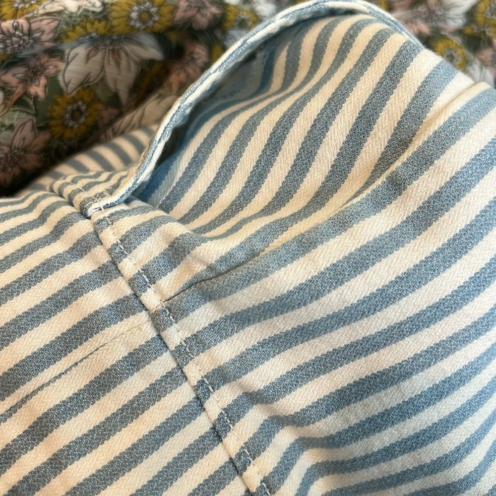 Madewell Tie-Strap Overalls in Railroad Stripe - Image 13